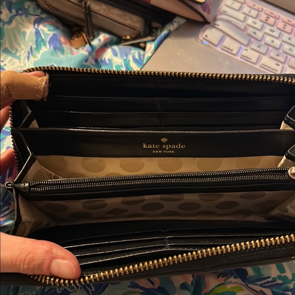 Kate Spade Black Floral Wallet - Picture 6 of 7
